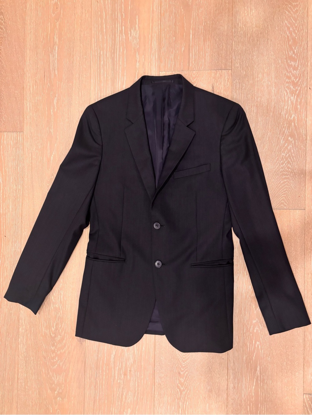 Theory Navy Two-Button Men's Suit Jacket